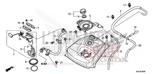 FUEL TANK SH125ADG de 2016